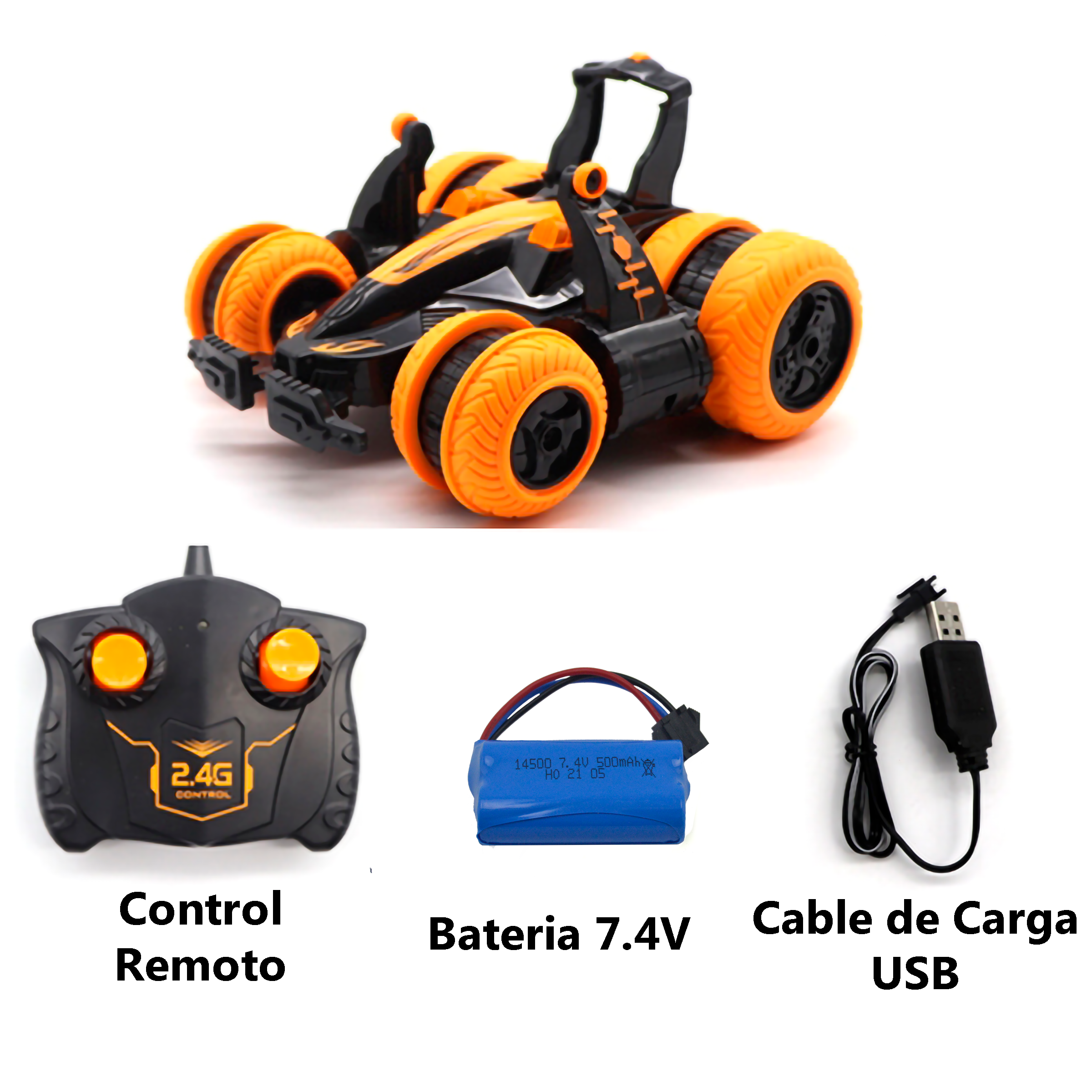 AUTO CONTROL REMOTO COMEG SY012 NARANJO ACROBACIAS NARANJA - 2