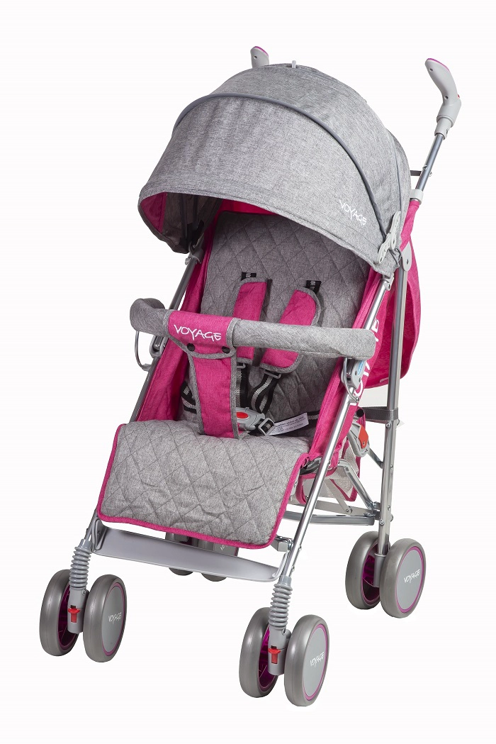 COCHE VOYAGE PARAGUA VG-008 BLACK ROSADO - 3