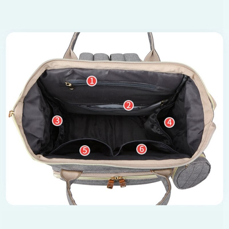 MOCHILA PAÑALERA MATERNAL 3 EN 1 VOYAGE NEGRO - 3