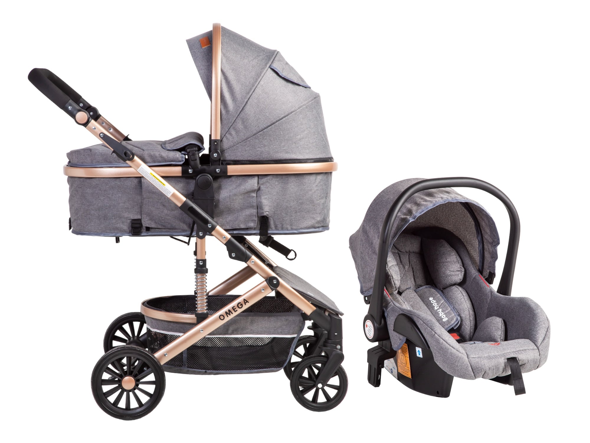 COCHE VOYAGE TRVEL SYSTEM OMEGA 3 EN1 GRIS - 1