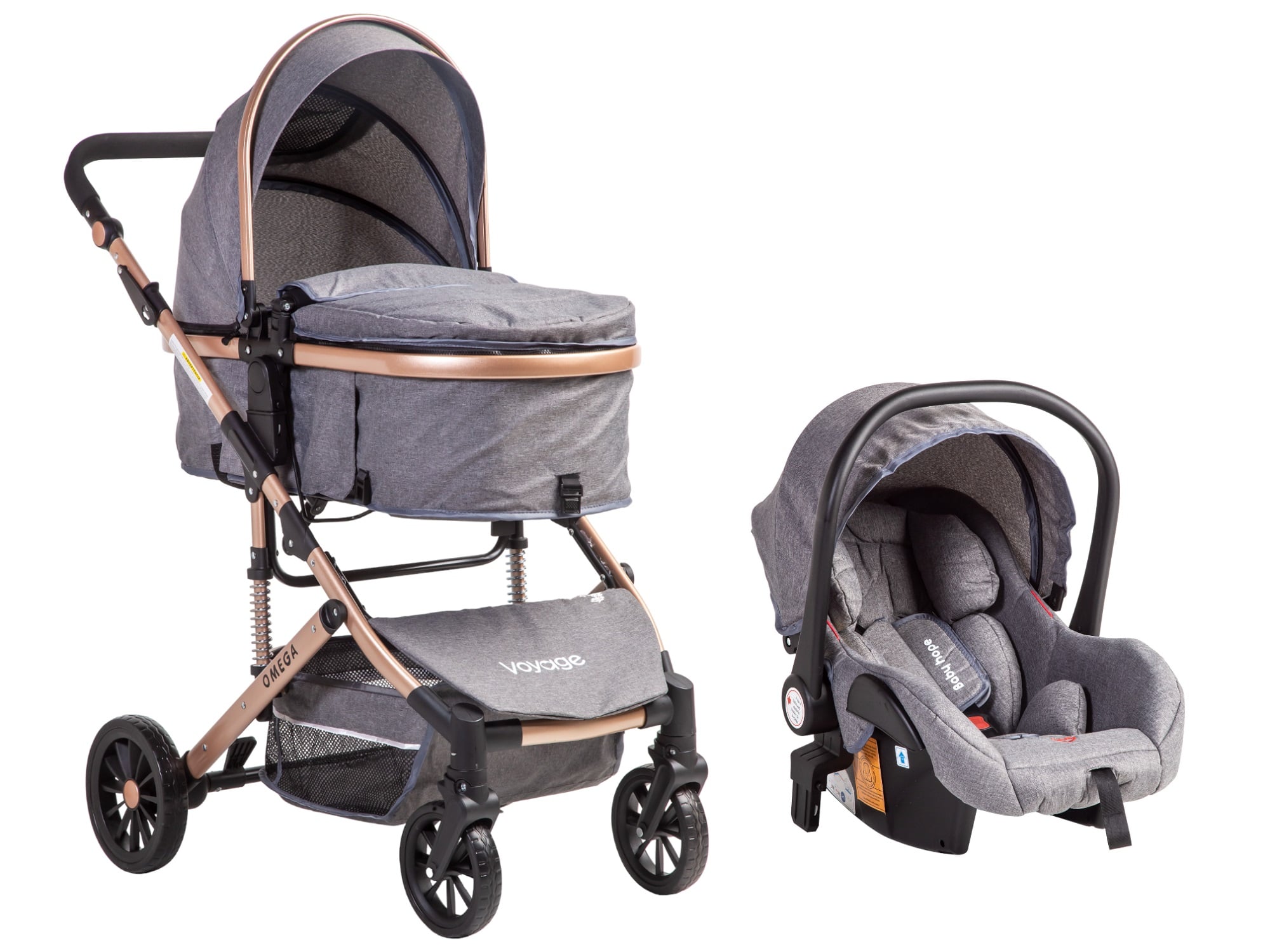COCHE VOYAGE TRVEL SYSTEM OMEGA 3 EN1 GRIS - 3