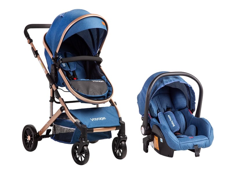 COCHE VOYAGE TRVEL SYSTEM OMEGA 3 EN1 BLUE AZUL - 4