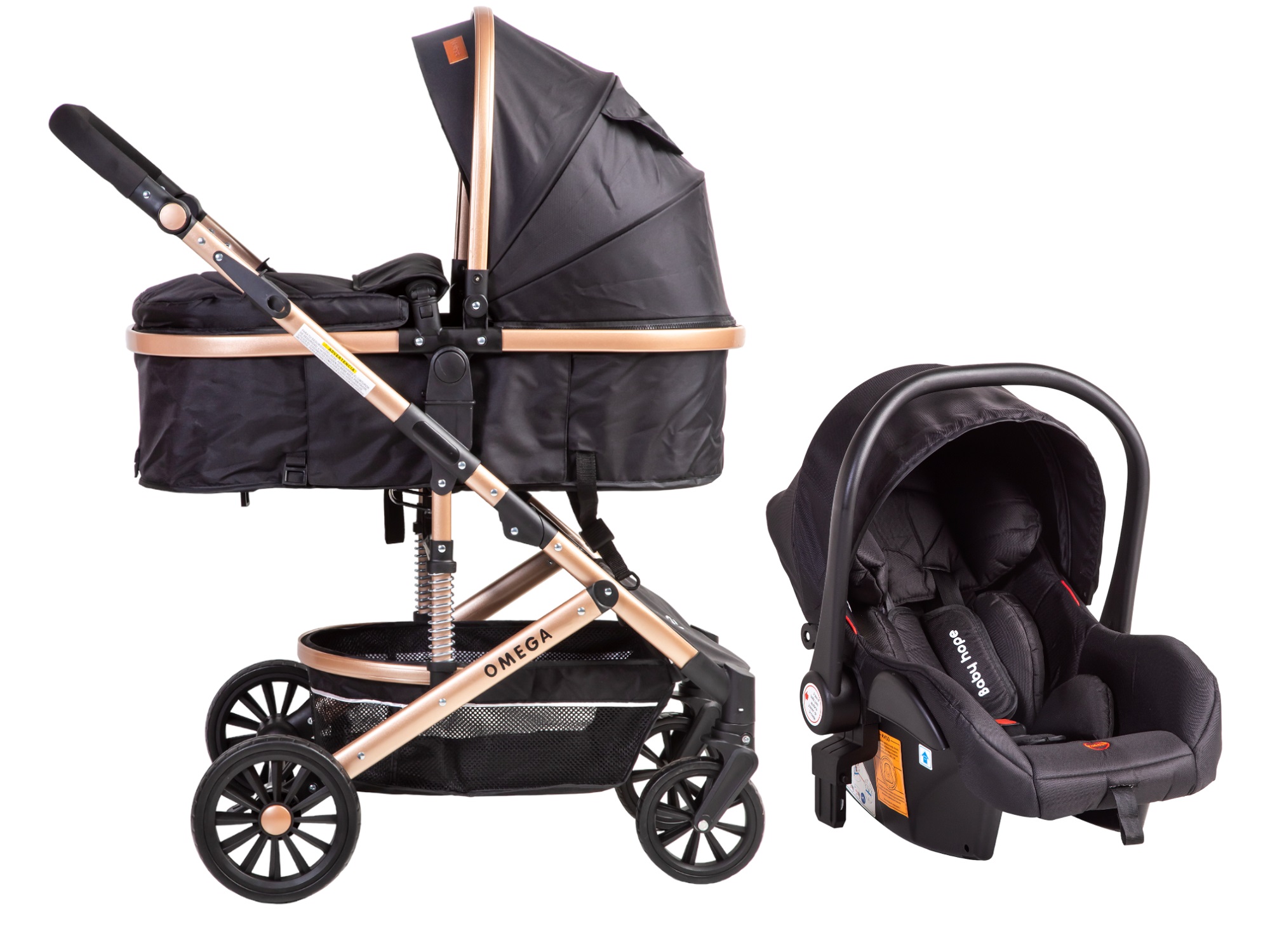 COCHE VOYAGE TRVEL SYSTEM OMEGA 3 EN1 BLACK NEGRO - 1