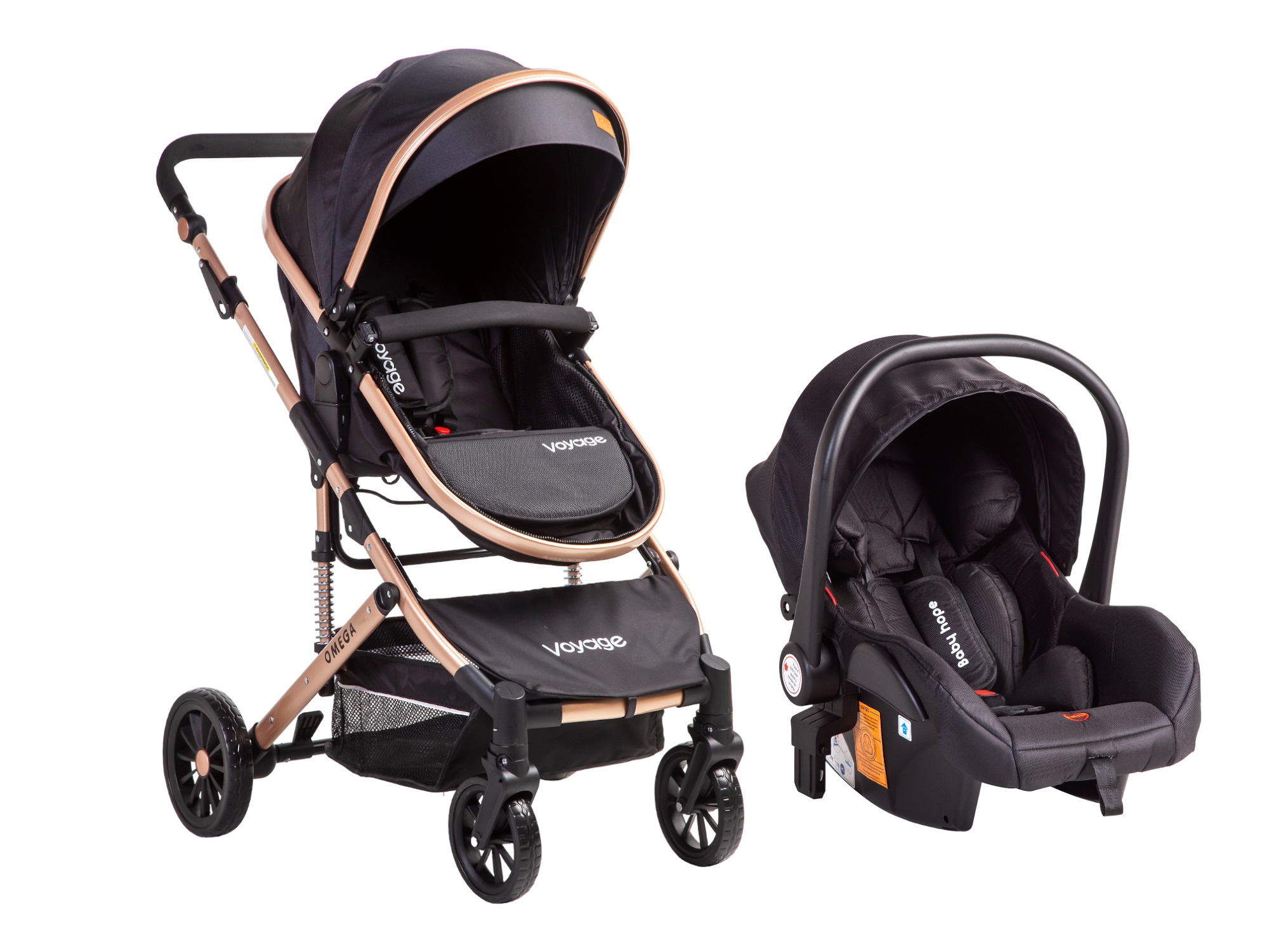 COCHE VOYAGE TRVEL SYSTEM OMEGA 3 EN1 BLACK NEGRO - 3