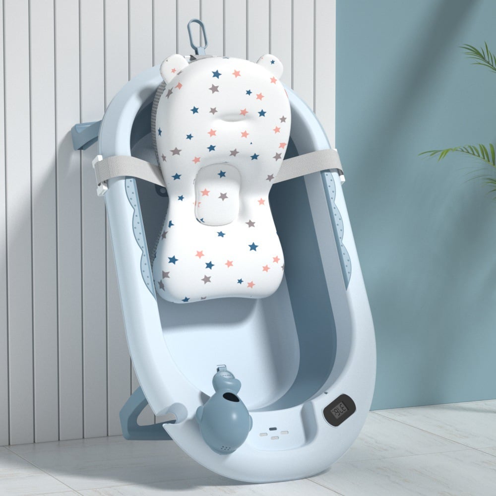 BAÑERA VOYAGE VOAYGE VG-003 CON COJIN Y TERMOMETRO BLUE AZUL - 1