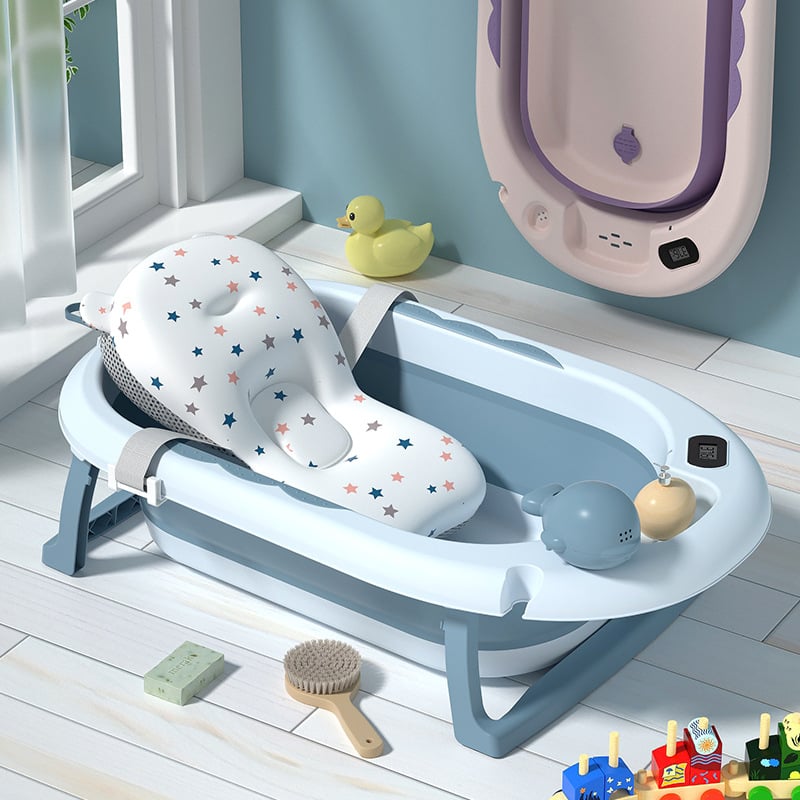BAÑERA VOYAGE VOAYGE VG-003 CON COJIN Y TERMOMETRO BLUE AZUL - 3
