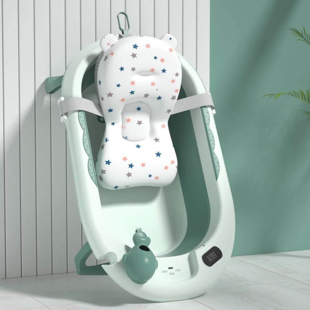 BAÑERA VOYAGE VOAYGE VG-003 CON COJIN Y TERMOMETRO GREEN VERDE - 1