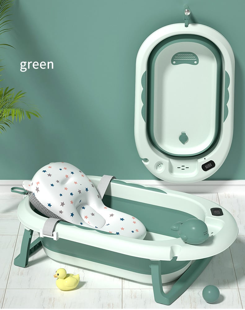 BAÑERA VOYAGE VOAYGE VG-003 CON COJIN Y TERMOMETRO GREEN VERDE - 3