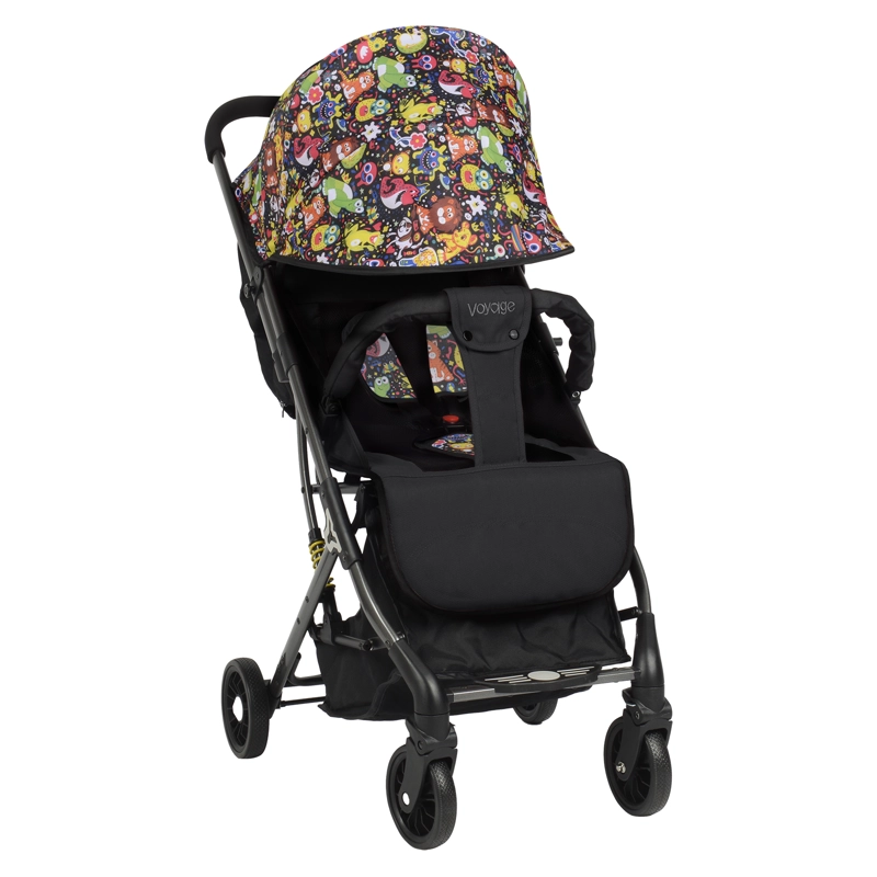 COCHE VOYAGE PASEO V5 MONSTER ULTRACOMPACTO NEGRO - 1