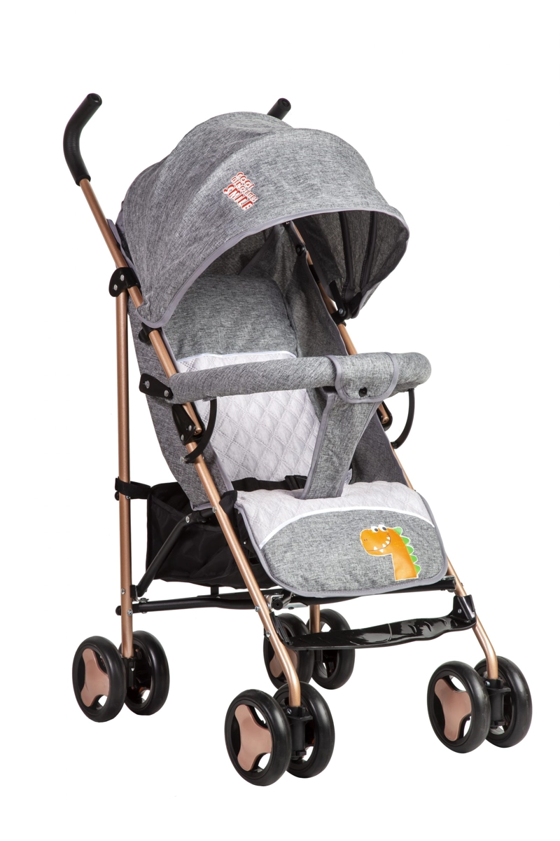 COCHE BEBESTAR PARAGUA IMPORTADO BABYANIMALIGREY GRIS - 1