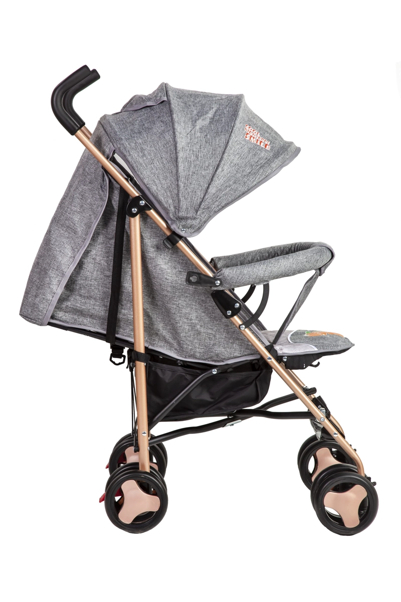 COCHE BEBESTAR PARAGUA IMPORTADO BABYANIMALIGREY GRIS - 2