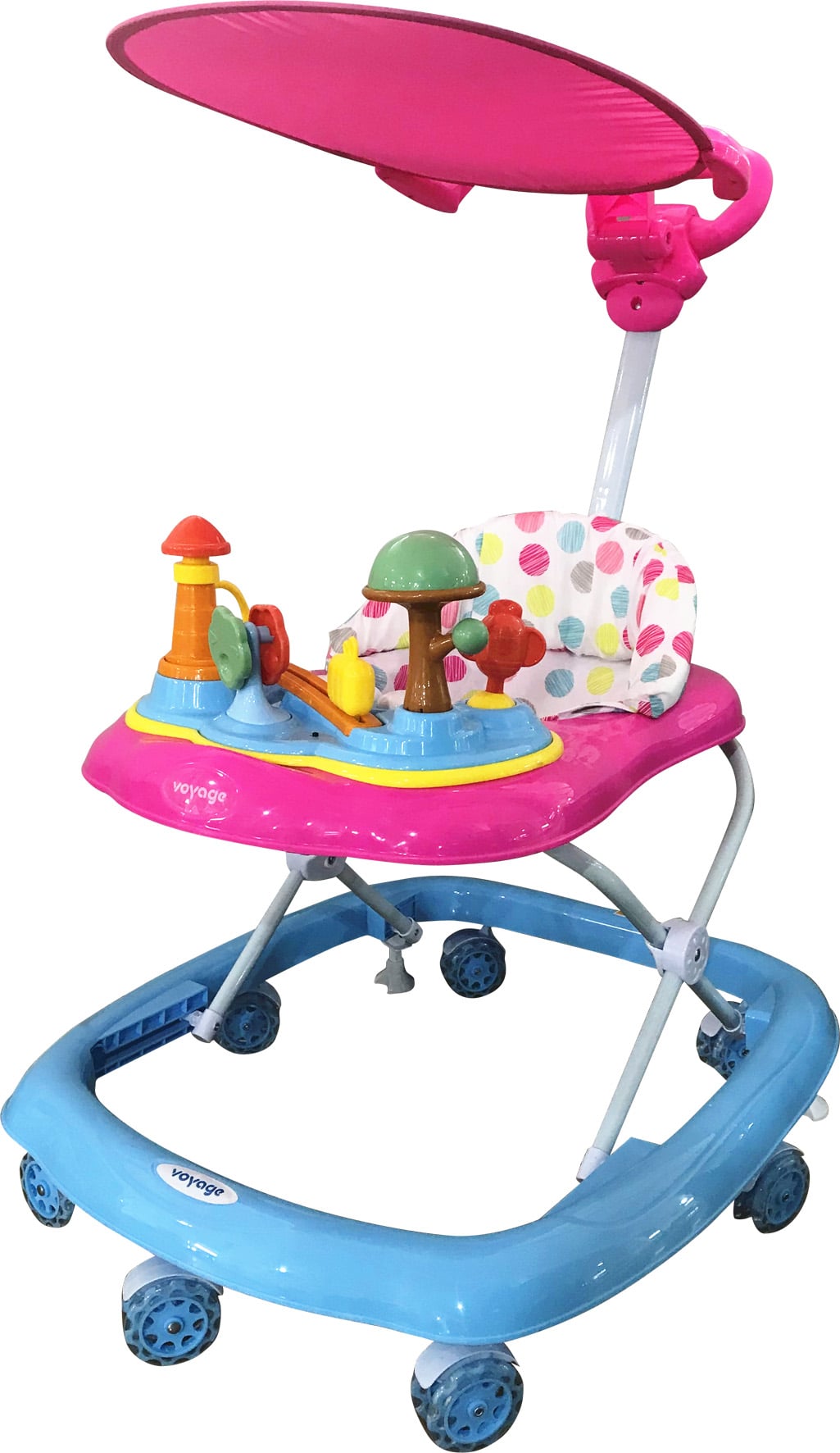 ANDADOR VOYAGE CON TOLDO VGW555 PINK BLUE - 2