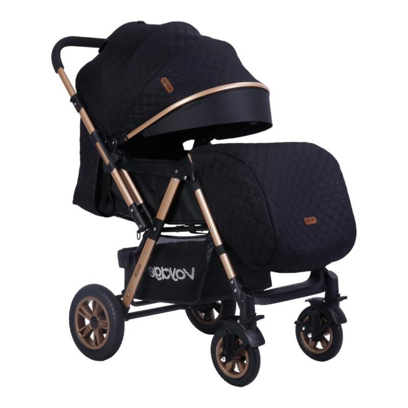 COCHE CUNA CAMBIO DE MANILLAR VOYAGE BERLIN  BLACK - 1
