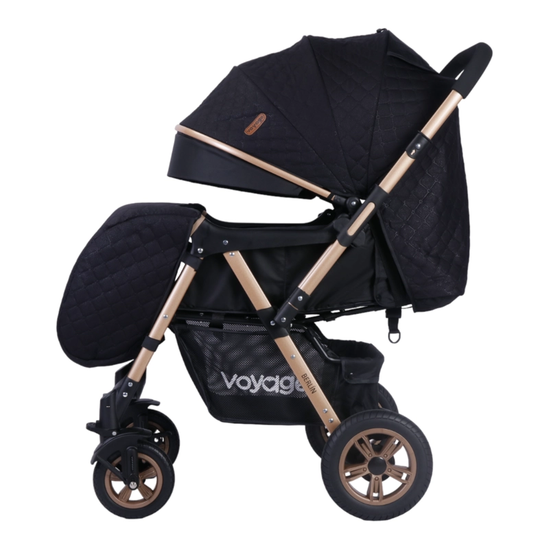 COCHE CUNA CAMBIO DE MANILLAR VOYAGE BERLIN  BLACK - 3