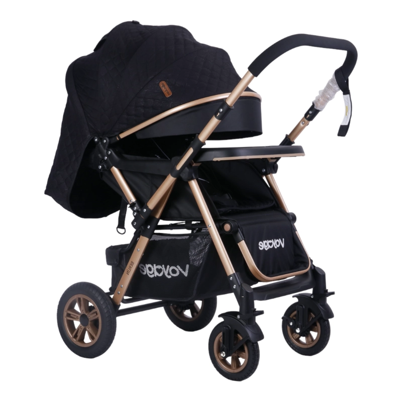 COCHE CUNA CAMBIO DE MANILLAR VOYAGE BERLIN  BLACK - 6