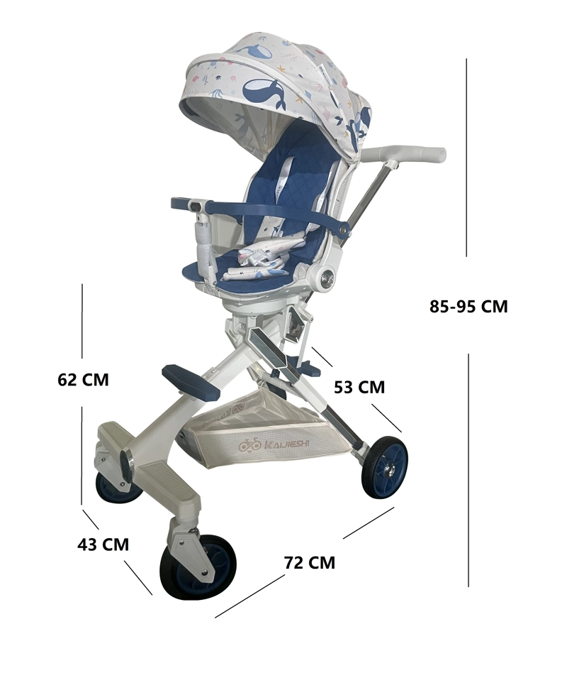 COCHE PASEO KINLEE GIRO 360° S9 PINK ROSADO - 2