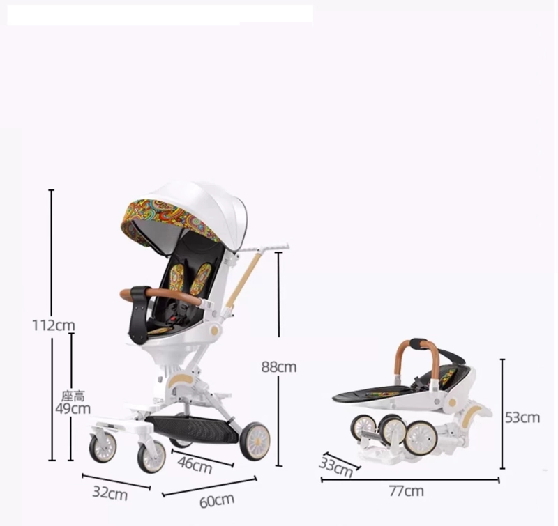 COCHE PASEO K9 WHITE GIRO 360° - 2