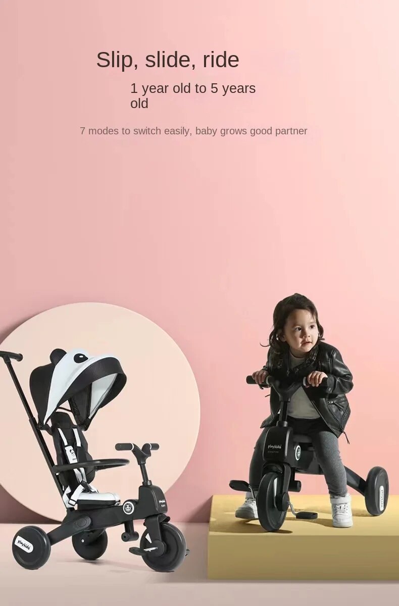 TRICICLO VOYAGE APOLO BROWN 360° 6 EN 1 CAFÉ - 2