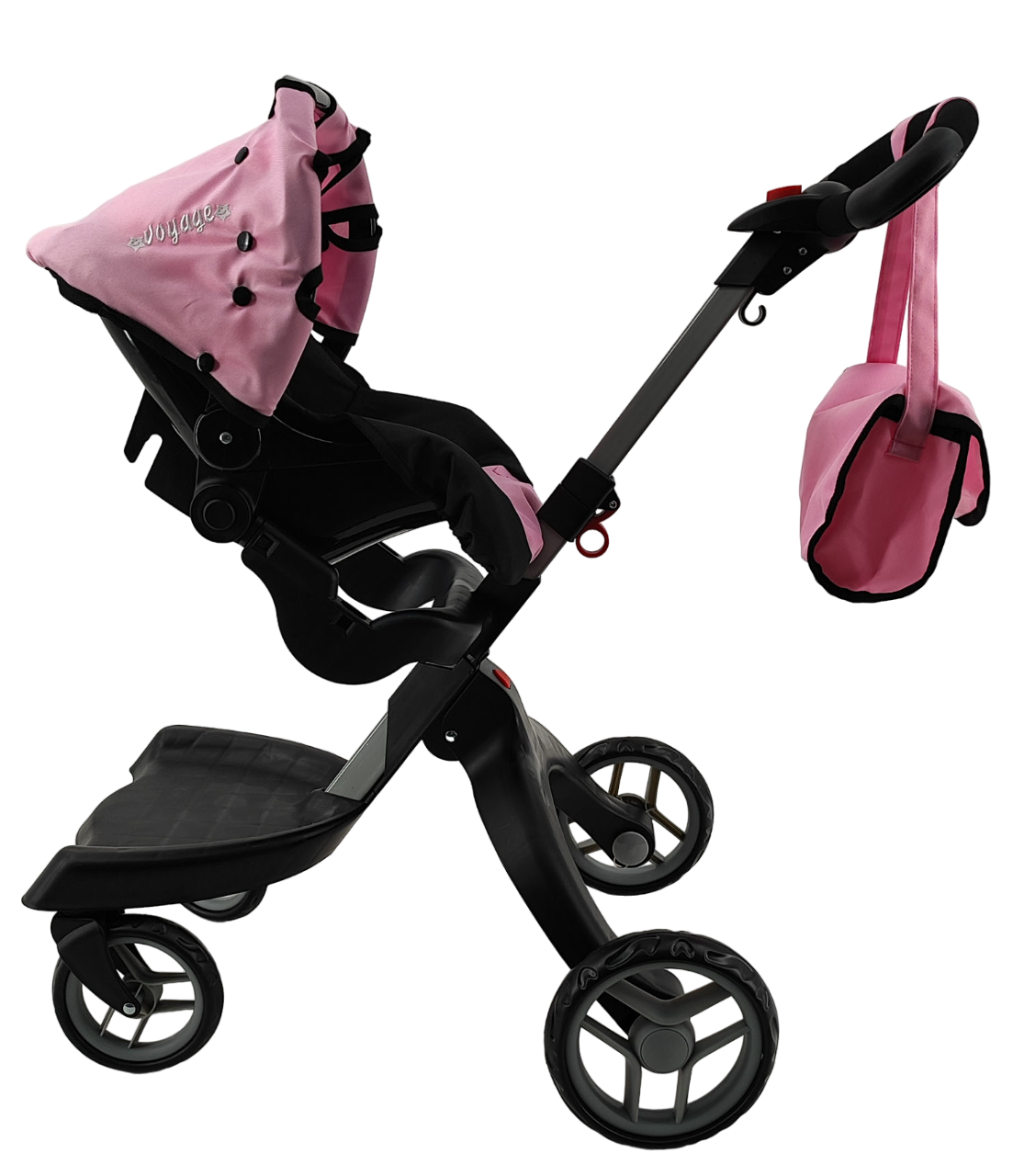 COCHE MUÑECA VOYAGE ROSADO FORMATO REAL SYDNEY PINK - 5