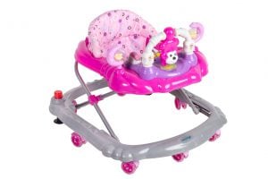 ANDADOR VOYAGE MONKEY PINK CON FRENO - 1
