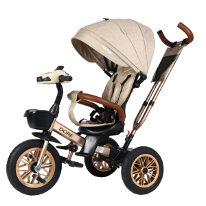 TRICICLO DORE BEIGE 360 CON RECLINACIÓN Y BLUETOOTH - 1