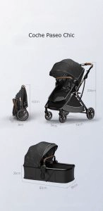 COCHE VOYAGE PASEO CHIC BLACK NEGRO - 4