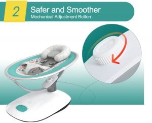 SILLA VOYAGE NIDO MECEDORA JADA GREEN BLUETOOTH VERDE - 4