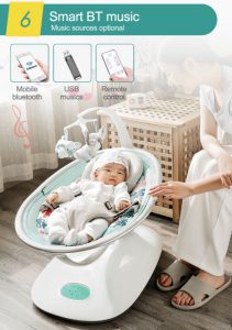 SILLA VOYAGE NIDO MECEDORA JADA GREEN BLUETOOTH VERDE - 7