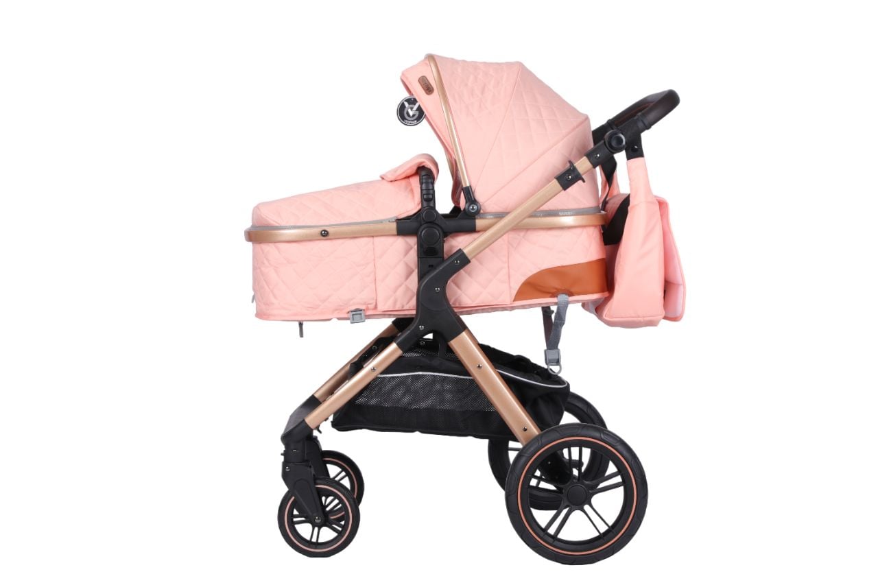 COCHE VOYAGE TRAVEL SYSTEM X1 PINK CON SILLA CERTIFICADA ROSADO - 3