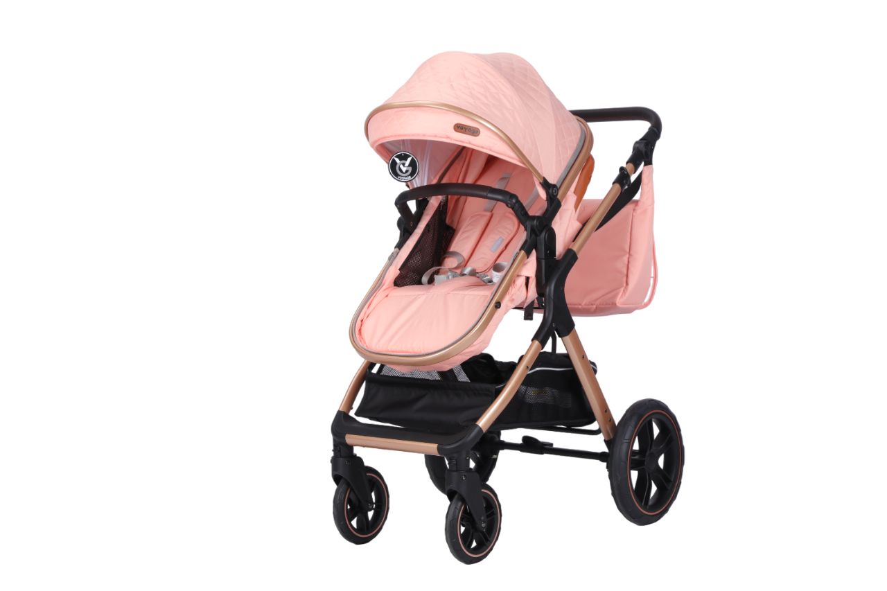 COCHE VOYAGE TRAVEL SYSTEM X1 PINK CON SILLA CERTIFICADA ROSADO - 5