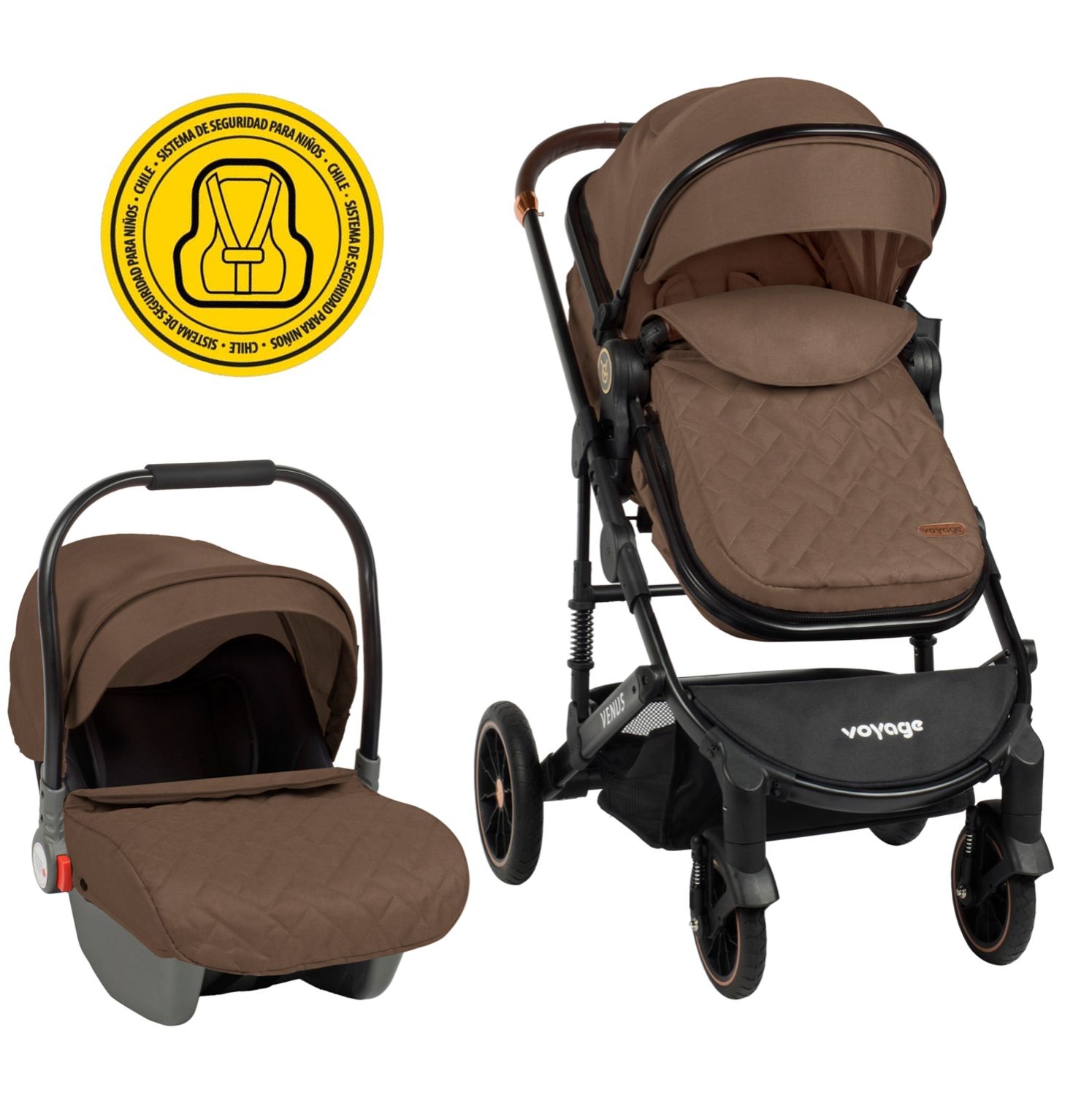 COCHE VOYAGE TRAVEL SYSTEM VENUS COFE 2 EN 1 CAFÉ - 1