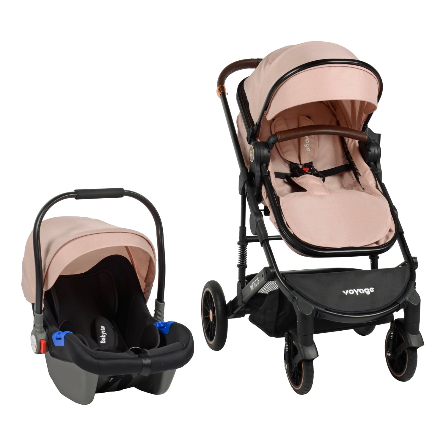 COCHE VOYAGE TRAVEL SYSTEM VENUS KAKI 2 EN 1 BEIGE - 2