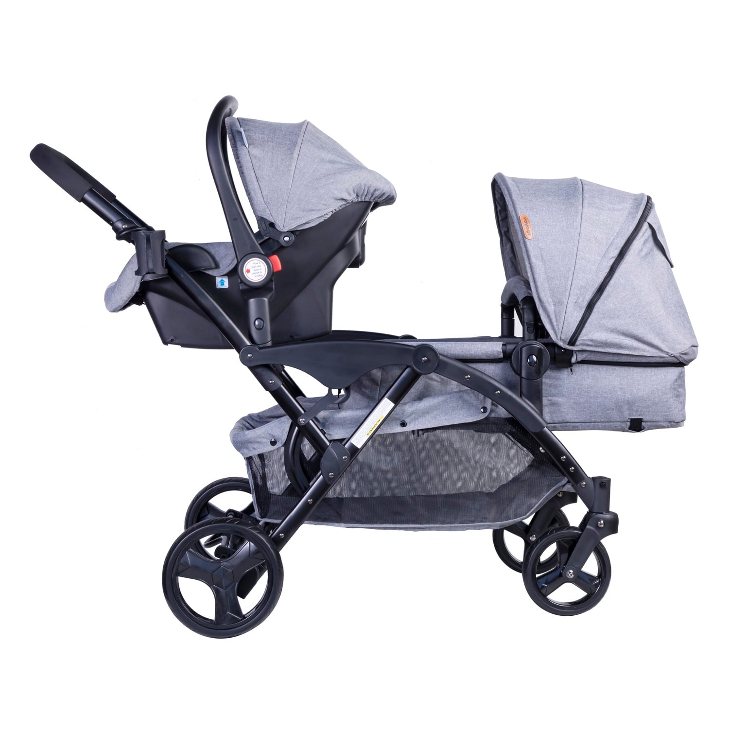 COCHE VOYAGE DUO TRAVEL SYSTEM GÉMINIS GREY GRIS - 5