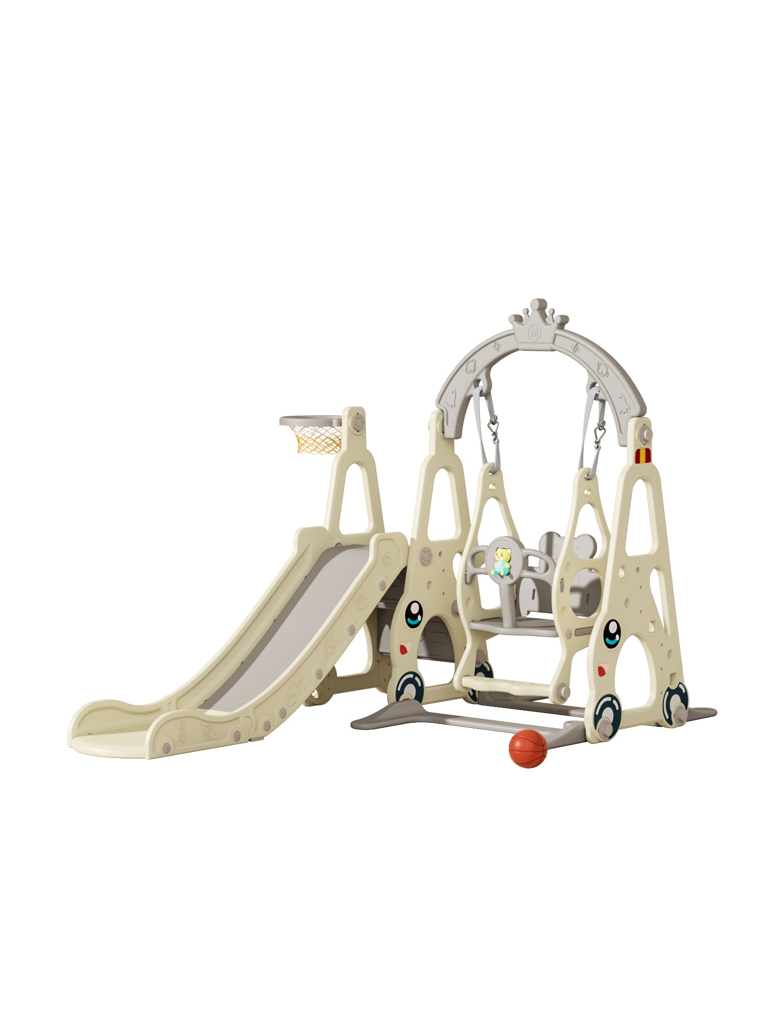 RESBALIN Y COLUMPIO VOYAGE CARRO 2.0 BEIGE - 1