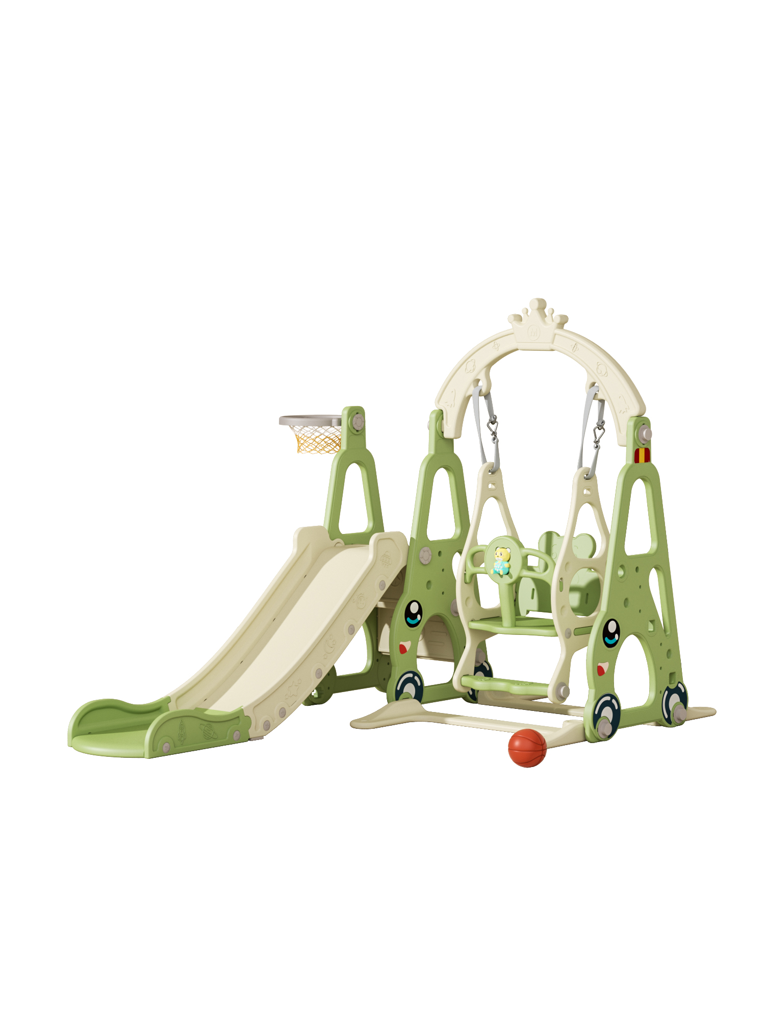RESBALIN Y COLUMPIO VOYAGE CARRO 2.0 GREEN - 1
