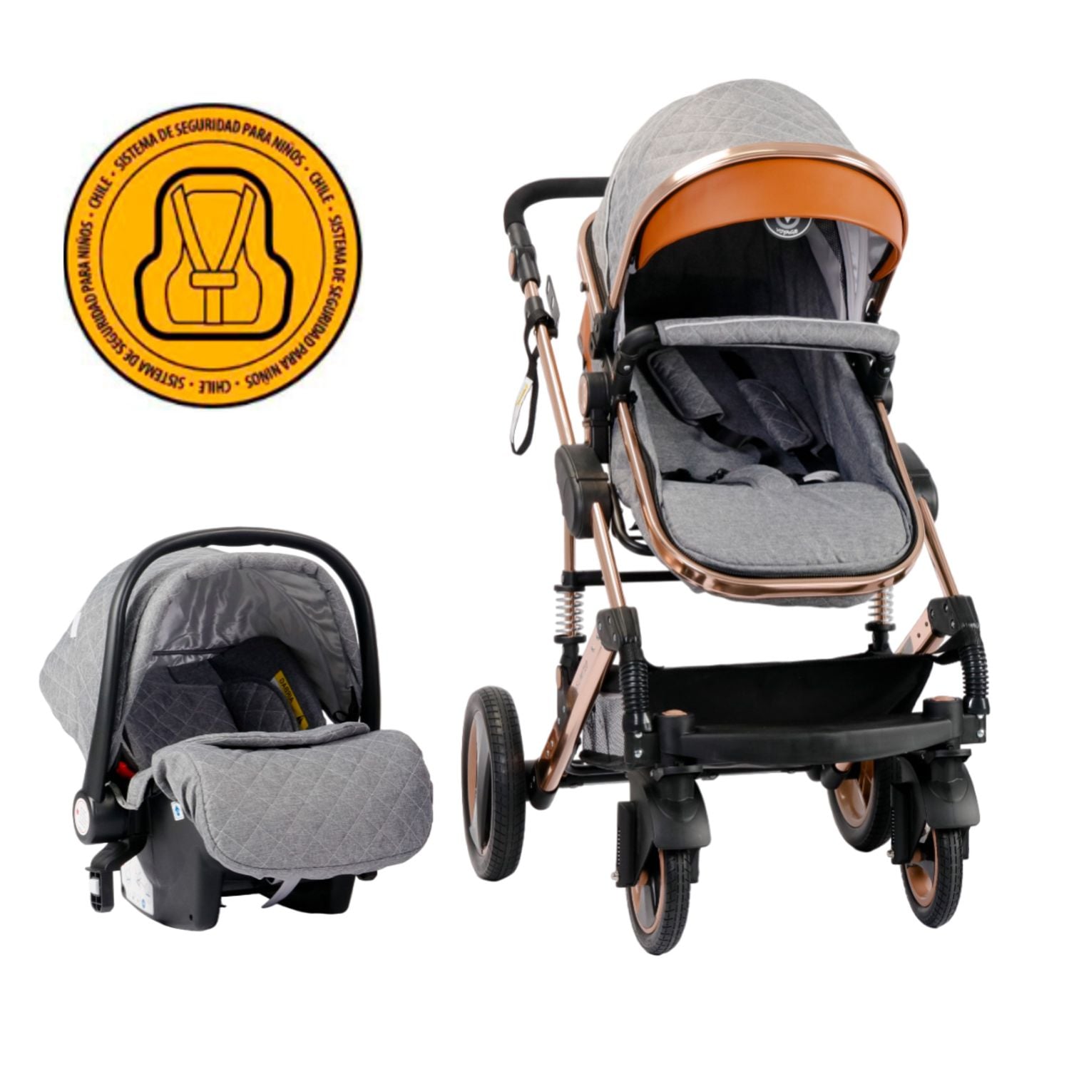 COCHE VOYAGE TRAVEL SYSTEM ZEUS LIMITED GREY - 1