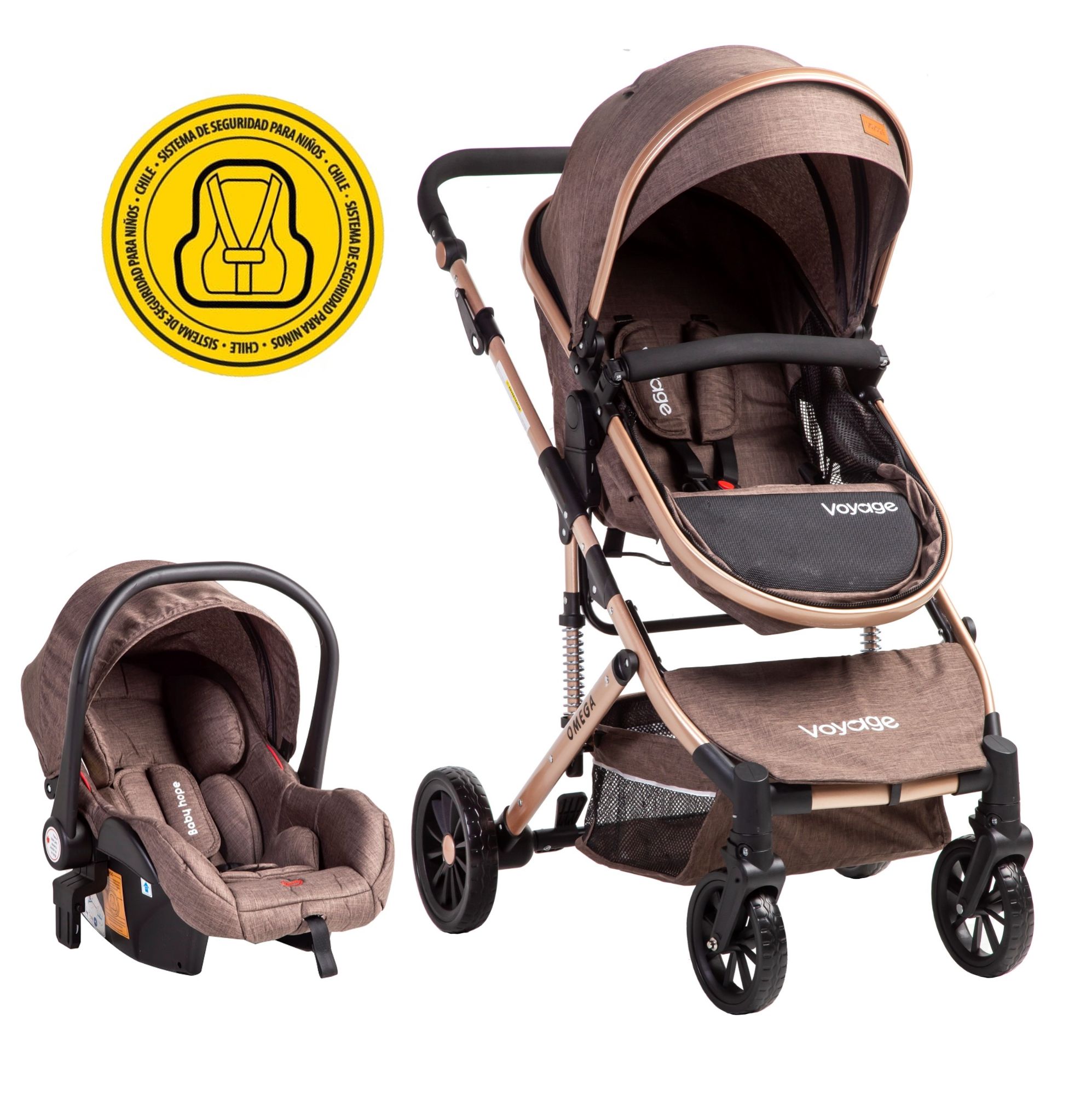 COCHE TRAVEL SYSTEM OMEGA BROWN - 1