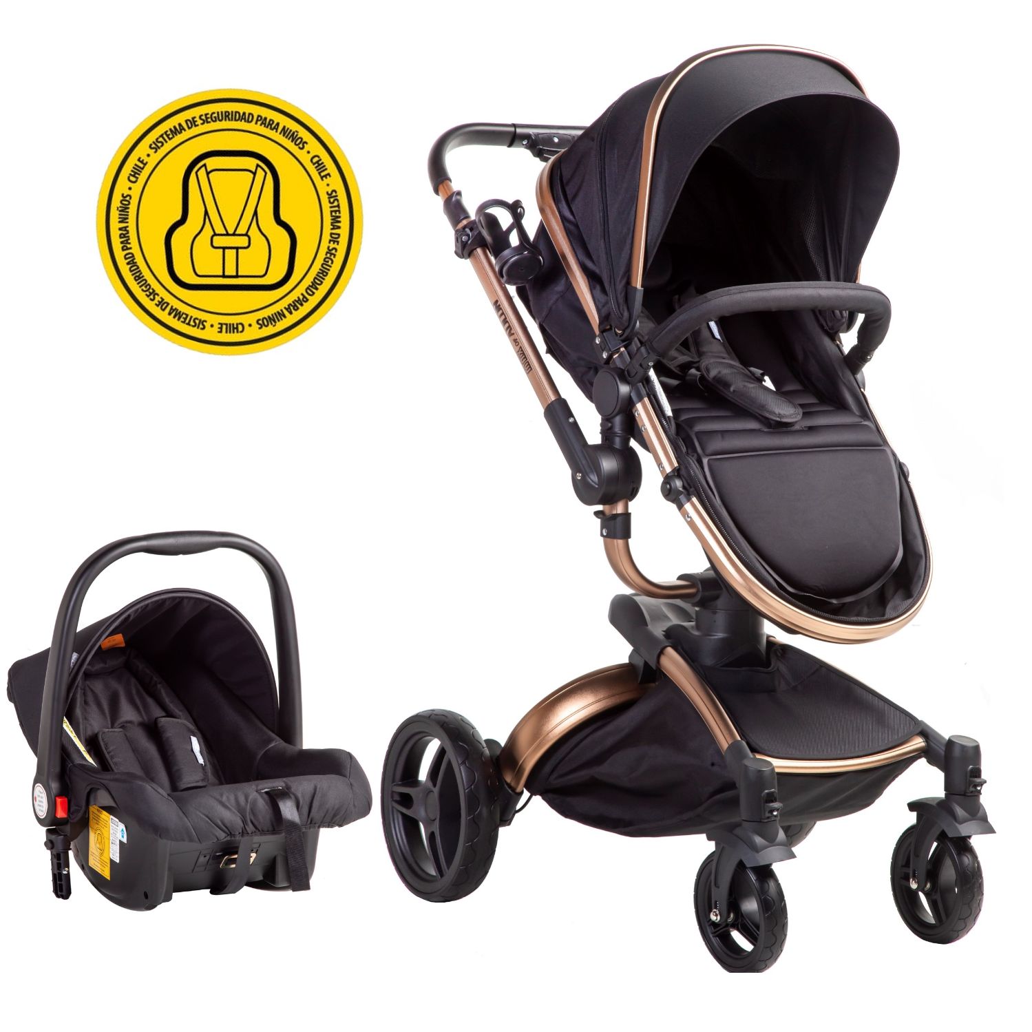 COCHE TRAVEL SYSTEM MAX OF AULON 360 BLACK - 1