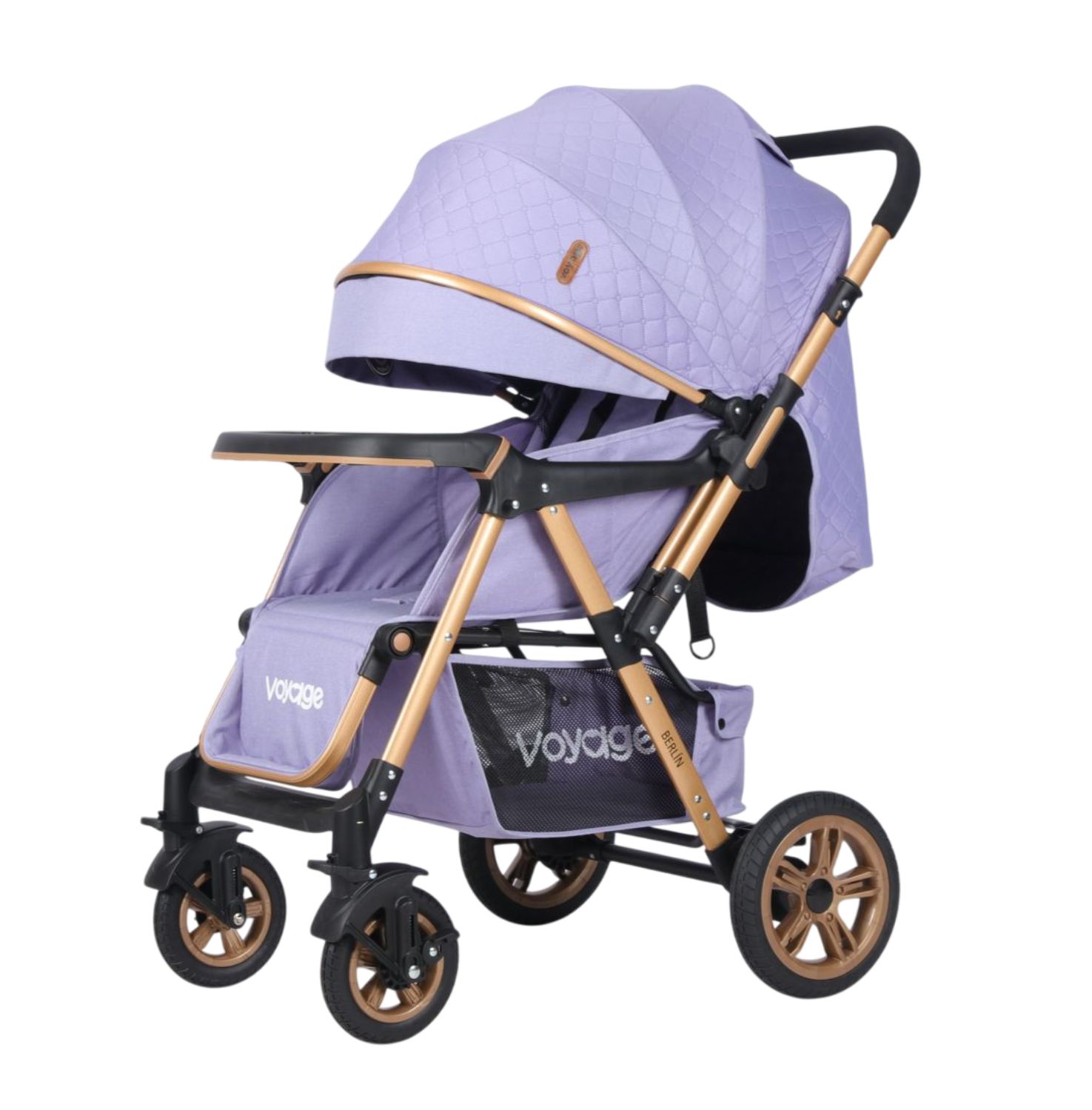 COCHE CUNA CAMBIO DE MANILLAR VOYAGE BERLIN PURPLE - 2