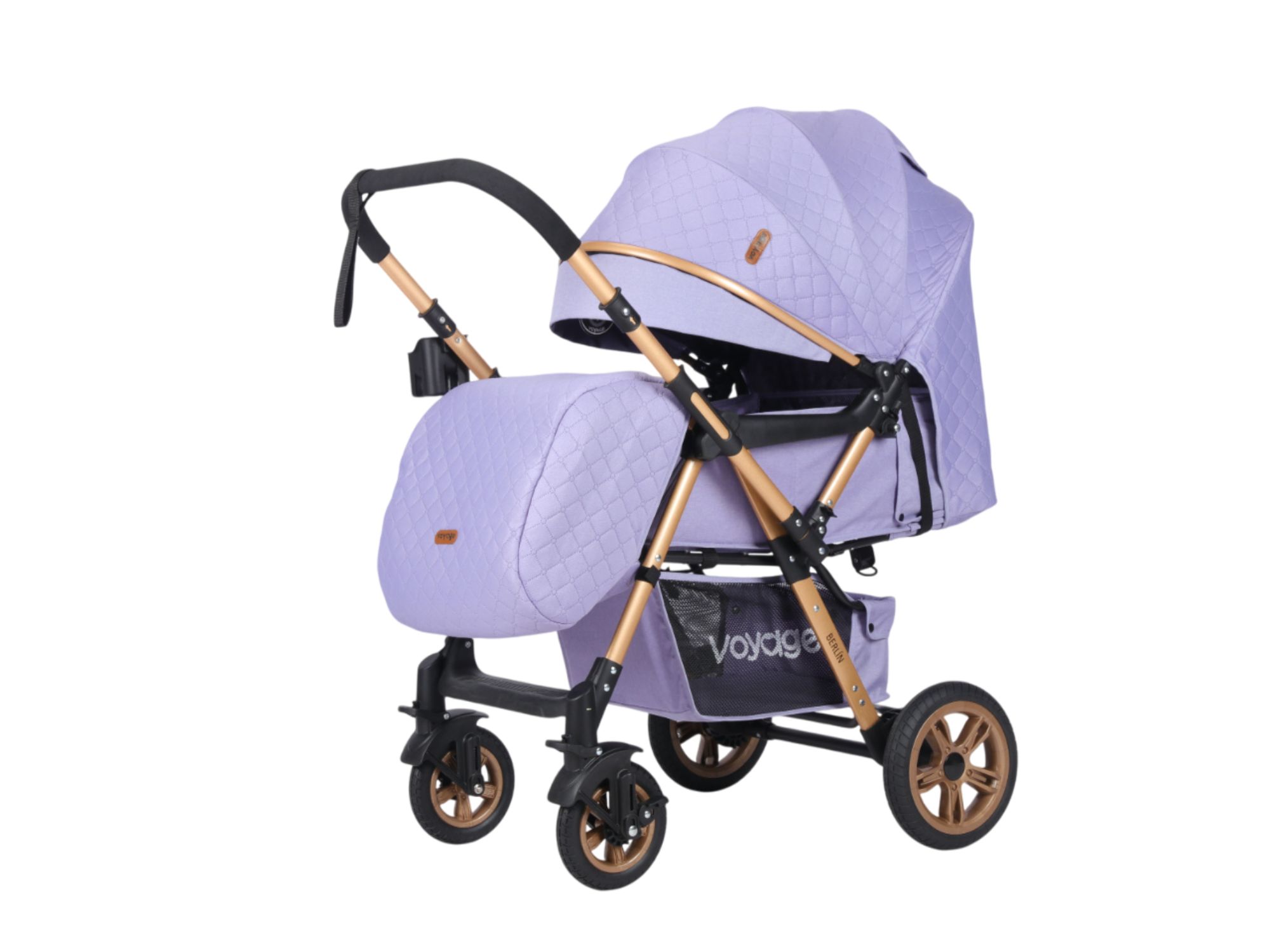 COCHE CUNA CAMBIO DE MANILLAR VOYAGE BERLIN PURPLE - 3