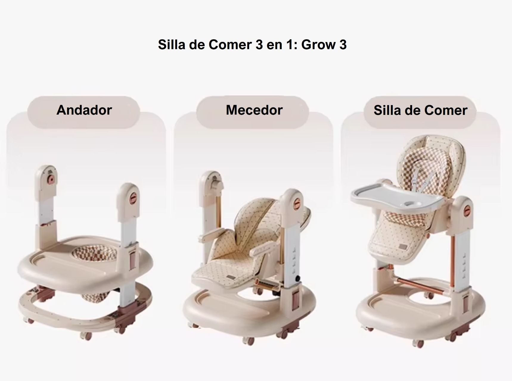 SILLA DE COMER GROW 3 GREY - 2