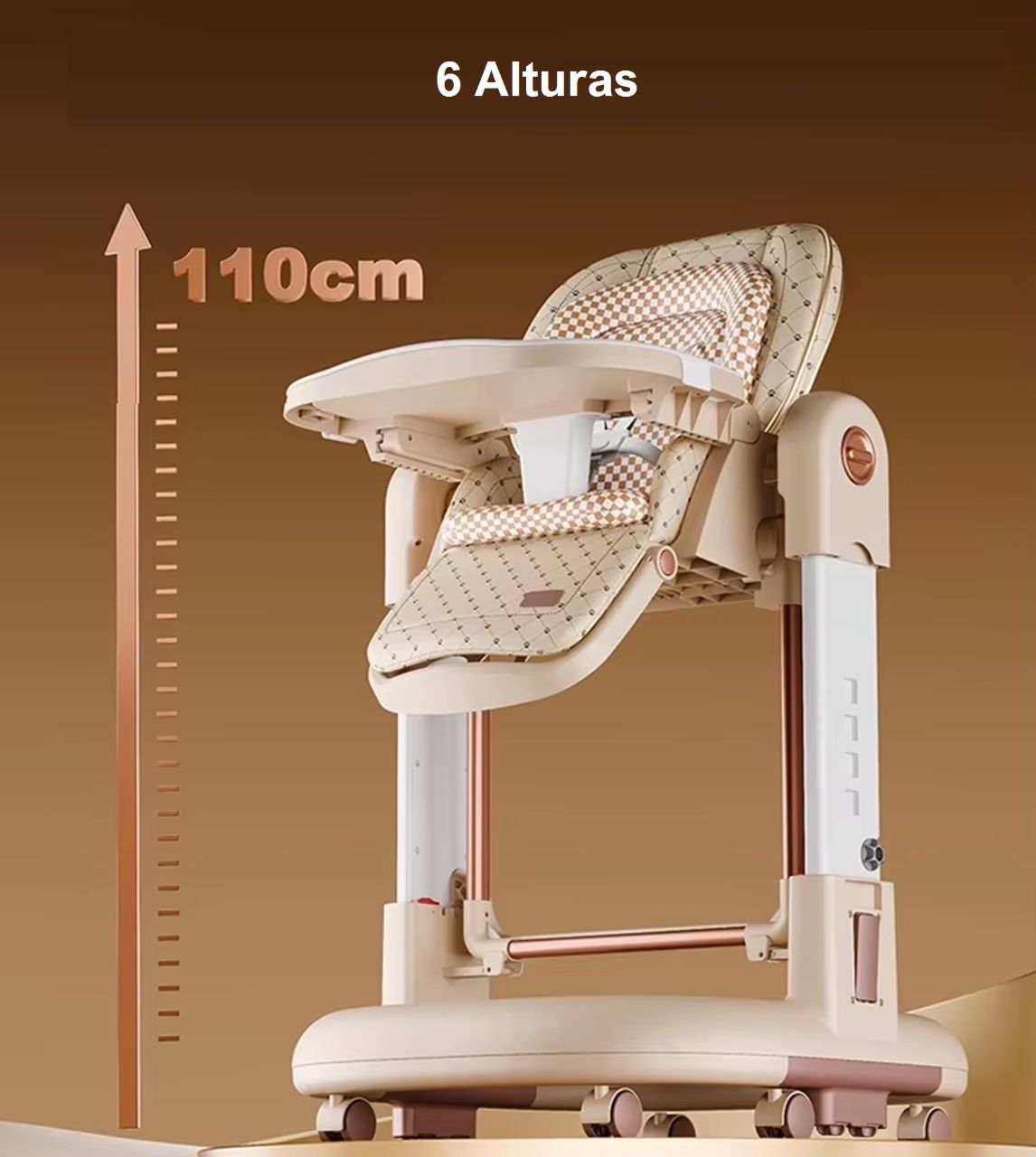 SILLA DE COMER GROW 3 GREY - 5