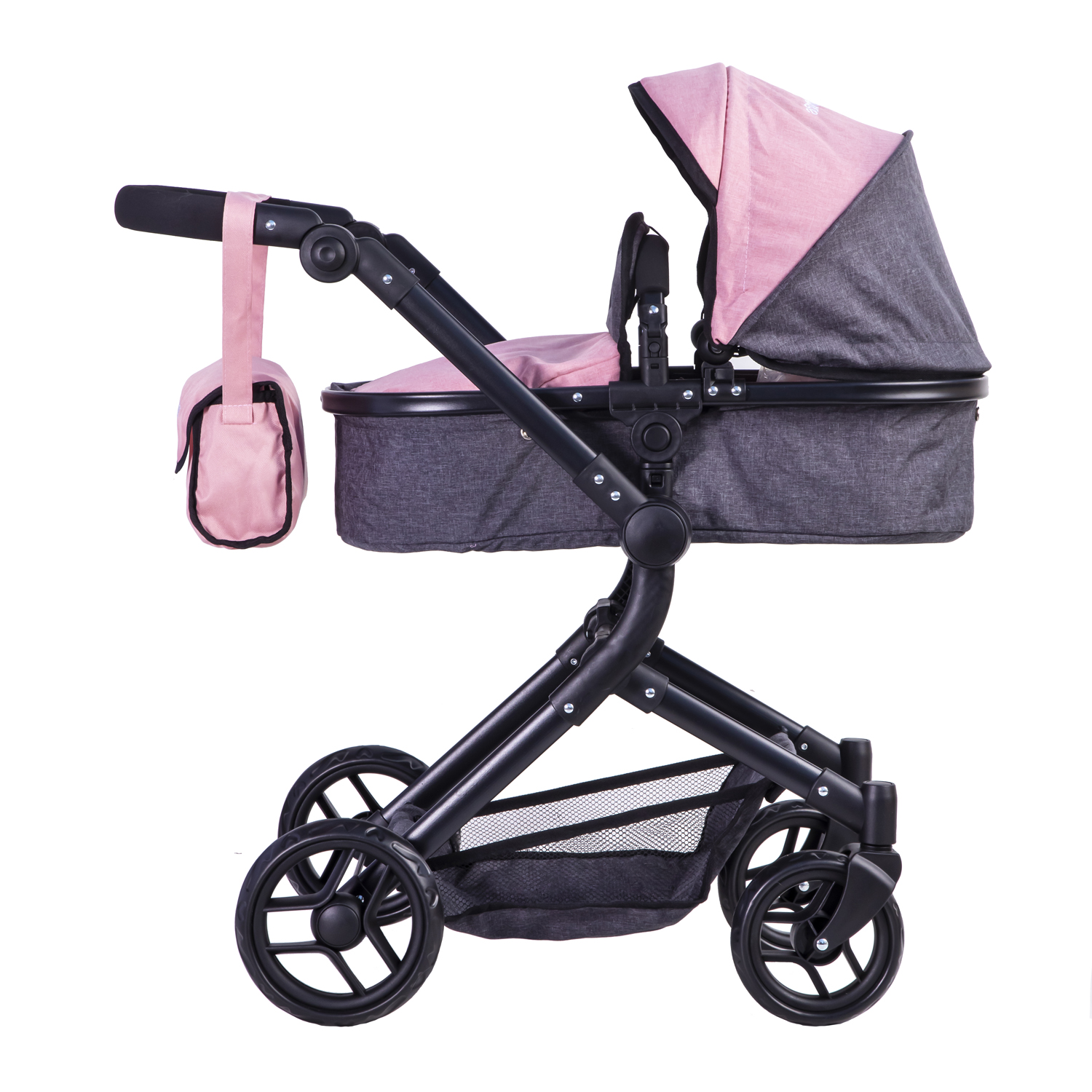 COCHE MUÑECA FORMATO REAL ELEGANT GREY PINK - 2