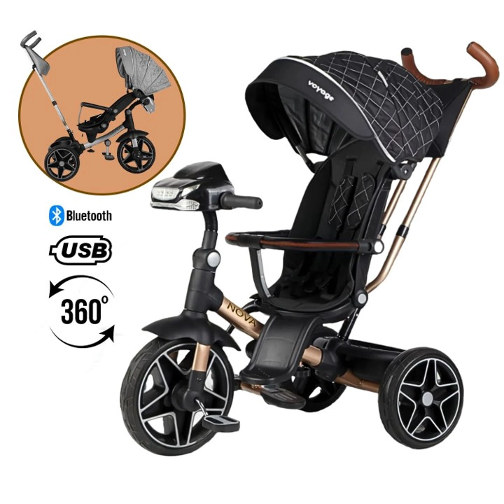 TRICICLO GIRATORIO NOVA BLACK - 2