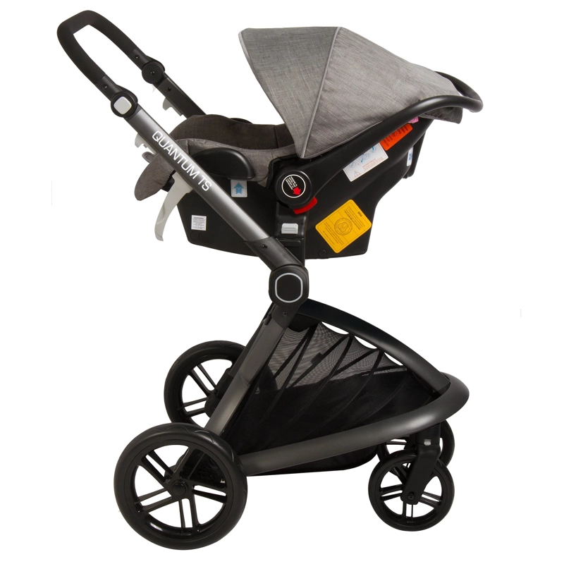 COCHE CUNA TRAVEL SYSTEM BEBE QUANTUM GRIS BEBESIT - 2