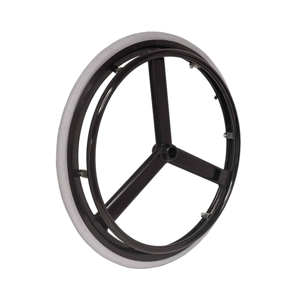 RUEDA INFLABLE ARO 24 PARA SILLA DE RUEDAS 3 RAYOS - 1