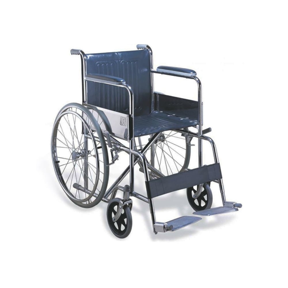 SILLA DE RUEDAS STANDARD CROMADA - 1