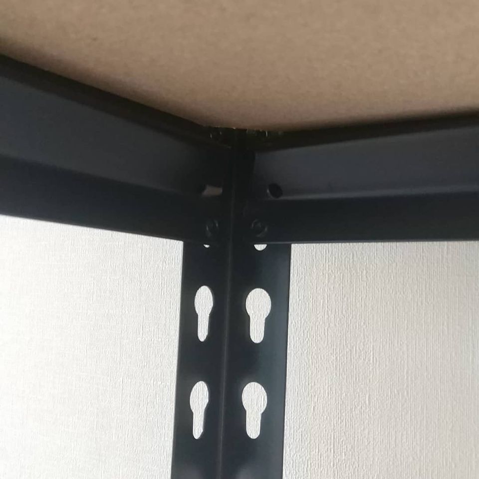 ESTANTE METALBREIN MB1839245N METÁLICO 5 REPISAS NEGRO 183 X 92 X 45 CM - 3