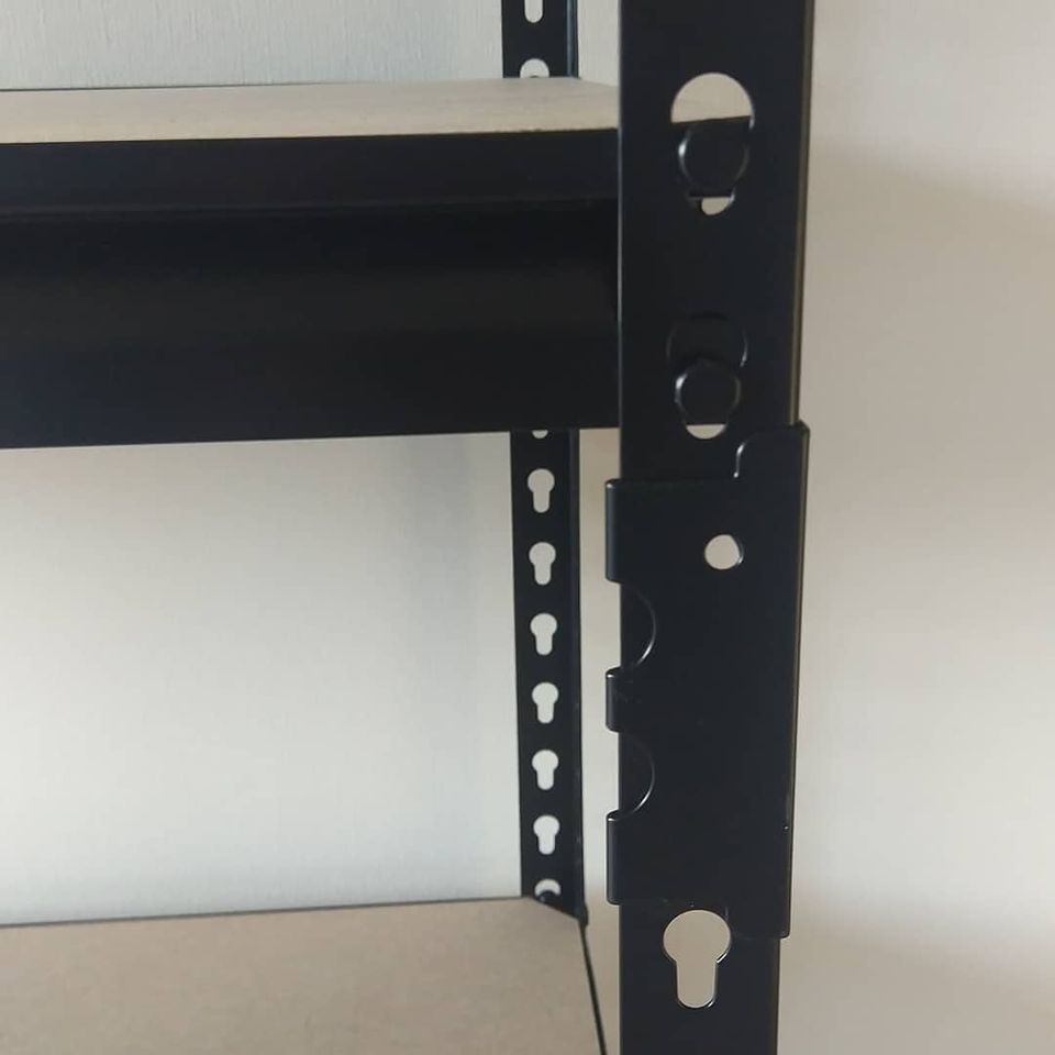 ESTANTE METALBREIN MB1839245N METÁLICO 5 REPISAS NEGRO 183 X 92 X 45 CM - 4