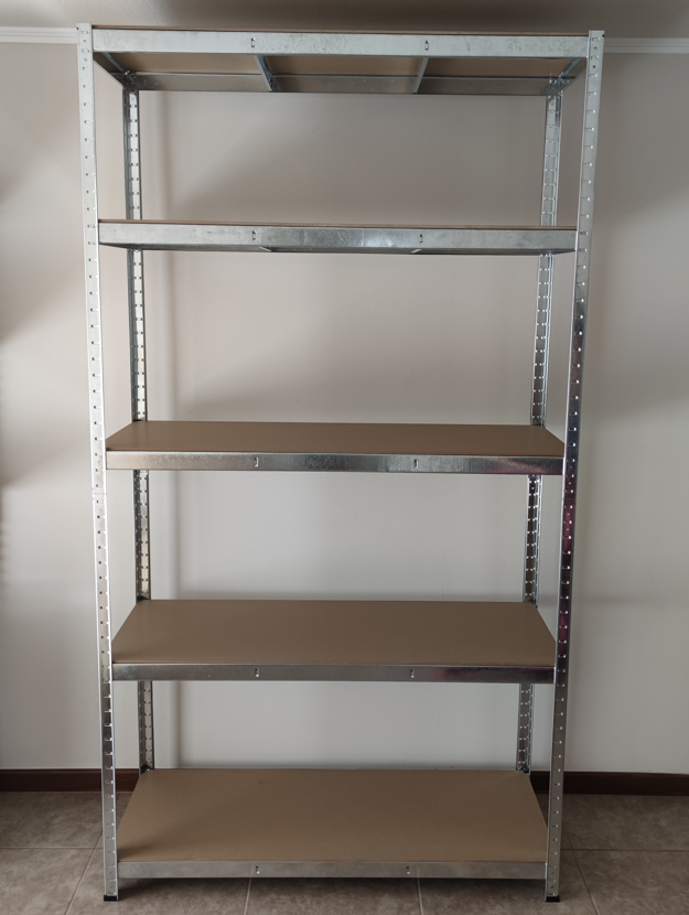 ESTANTE METALBREIN MB22012045 METÁLICO 5 REPISAS GALVANIZADO 220 X 120 X 45 CM - 2